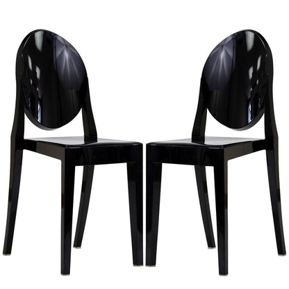 Casper Dining Chairs Set of 2 in Black
