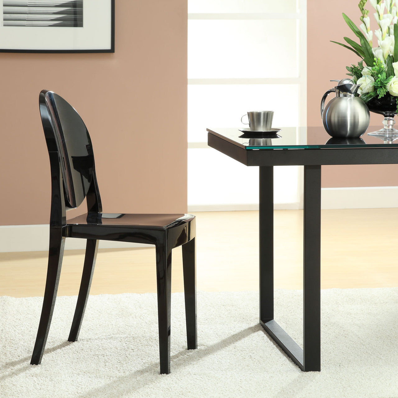 Casper Dining Chairs Set of 2 in Black