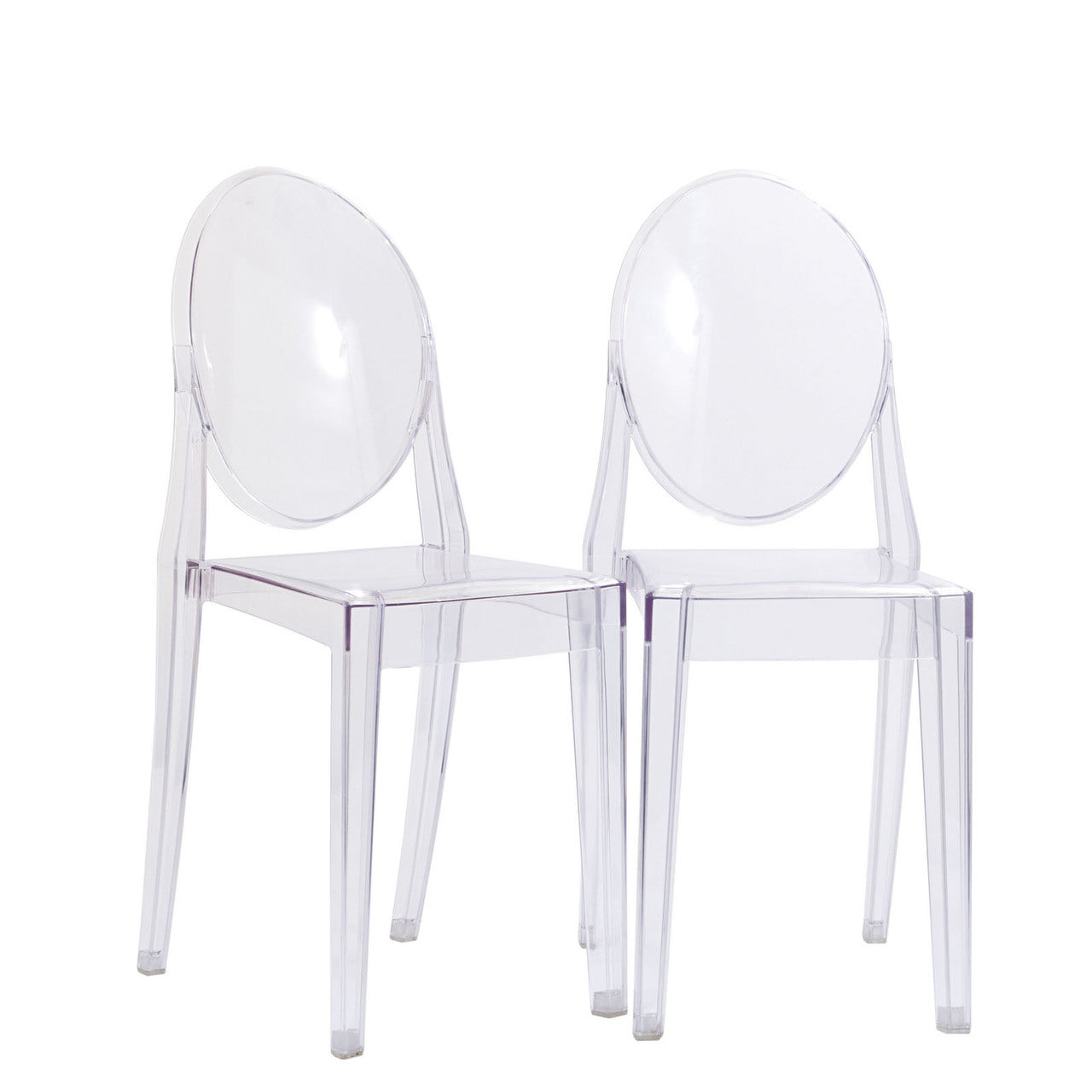 Casper Dining Chairs Set of 2 in Clear