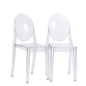 Casper Dining Chairs Set of 2 in Clear