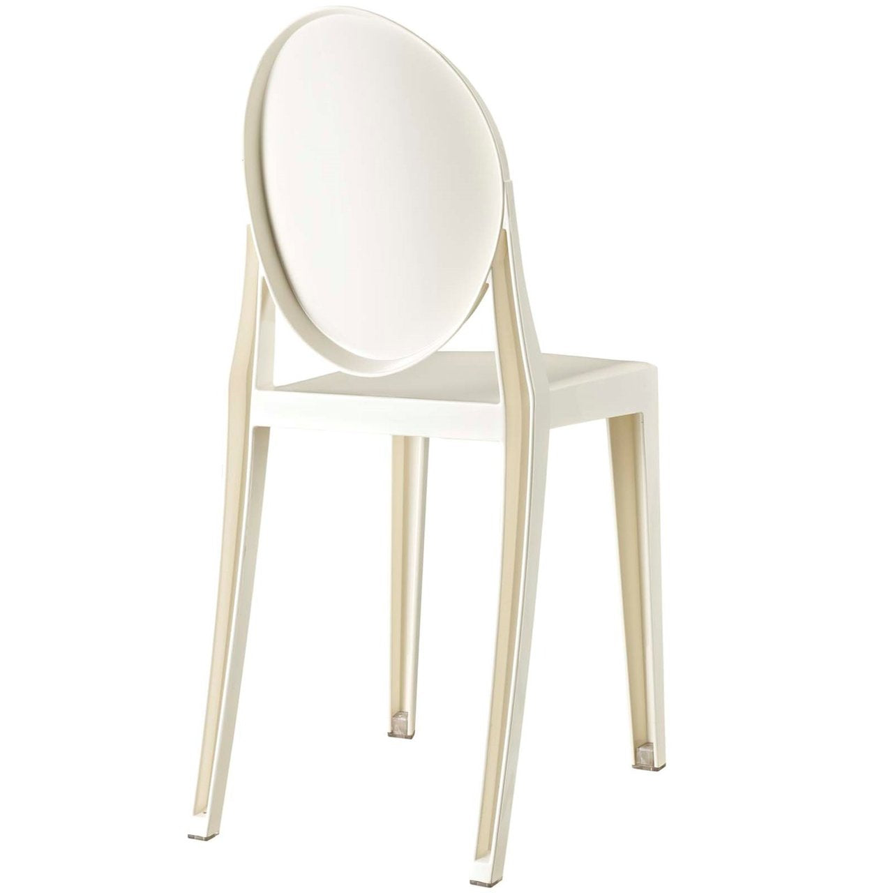 Casper Dining Chairs Set of 2, White, Plastic 13067