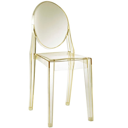 Casper Dining Chairs Set of 2, Yellow, Plastic 13068