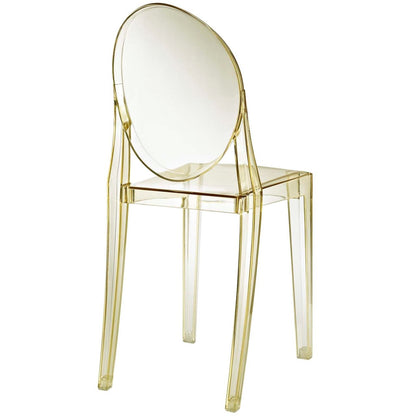 Casper Dining Chairs Set of 2, Yellow, Plastic 13068