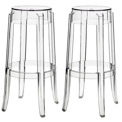 Casper Bar Stools Set of 2 in Clear
