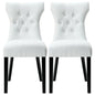 Silhouette Dining Chairs Set of 2 in White