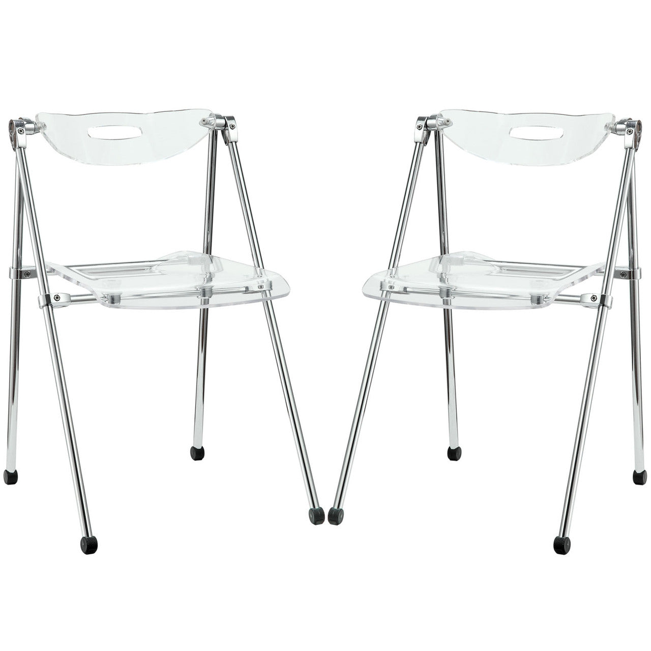 Telescope 2 Piece Dining Chairs in Clear