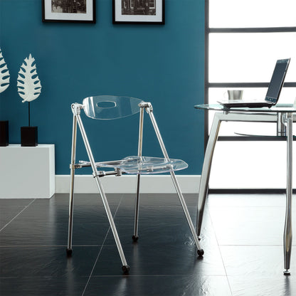 Telescope 2 Piece Dining Chairs in Clear