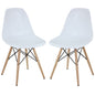 Pyramid Dining Chairs Set of 2 in White