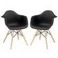 Pyramid Dining Armchair Set of 2 in Black