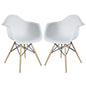 Pyramid Dining Armchair Set of 2 in White