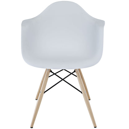 Pyramid Dining Armchair Set of 2 in White