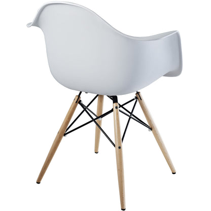 Pyramid Dining Armchair Set of 2 in White