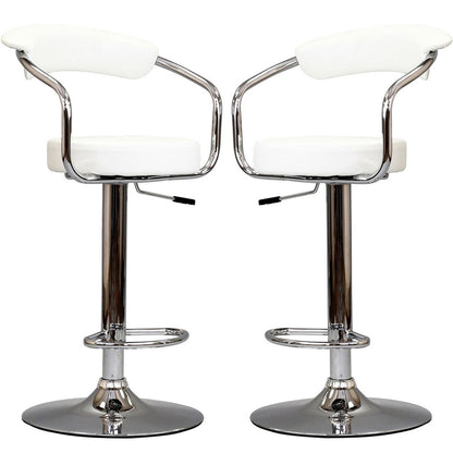 Diner Bar Stools Set of 2 in White