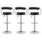 Diner Bar Stools Set of 3 in Black