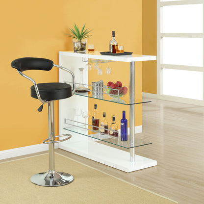 Diner Bar Stools Set of 4 in Black