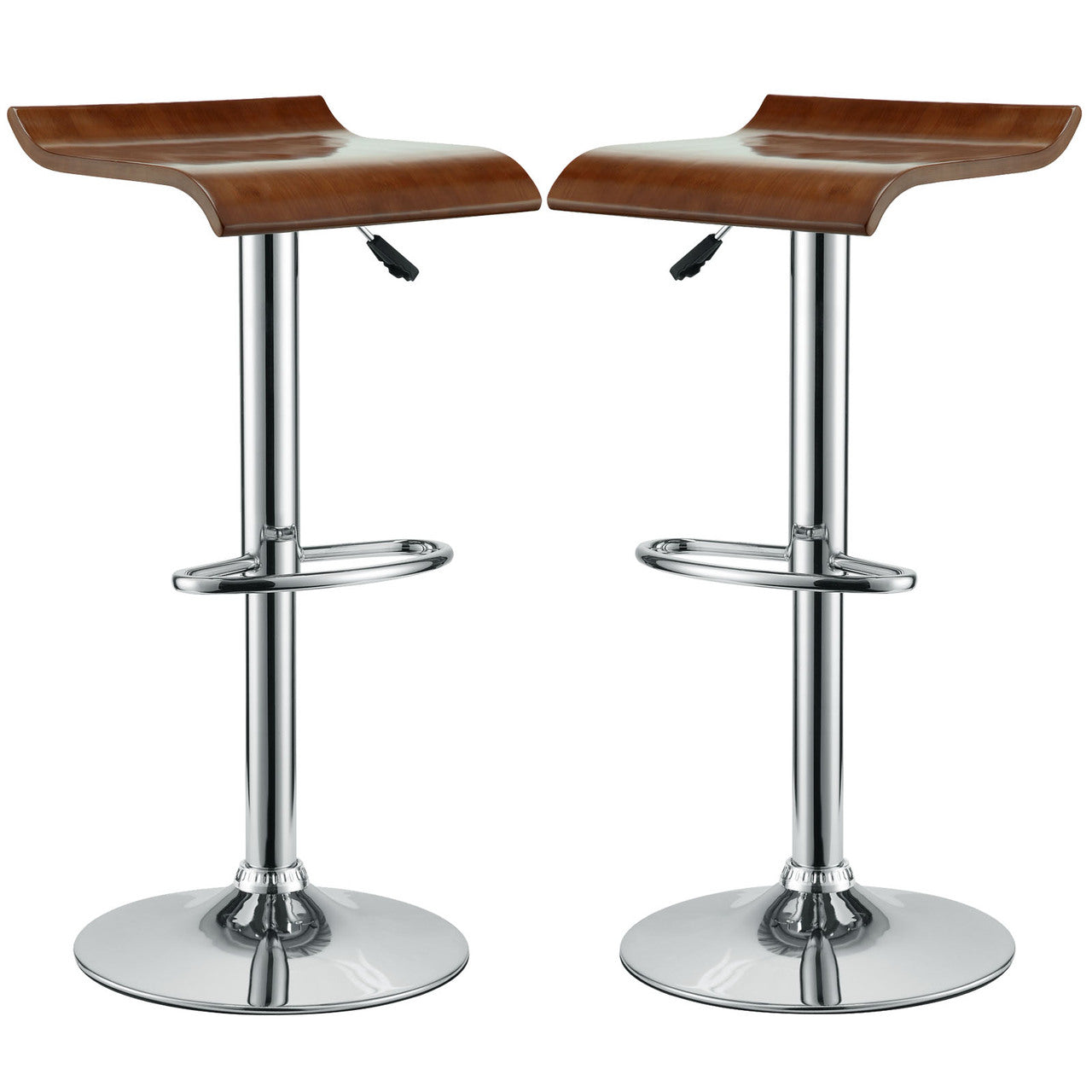 Bentwood Bar Stools Set of 2 in Oak