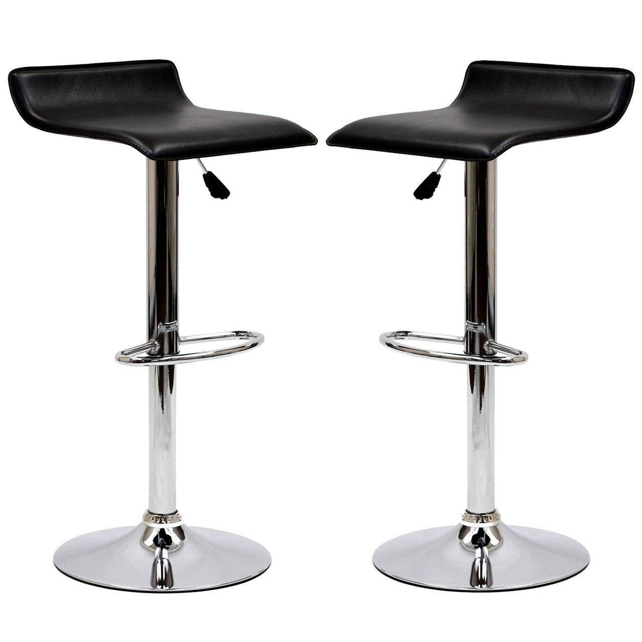 Gloria Bar Stools Set of 2 in Black