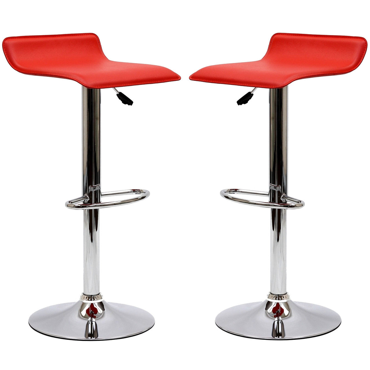 Gloria Bar Stools Set of 2 in Red