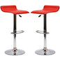 Gloria Bar Stools Set of 2 in Red
