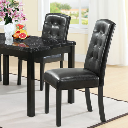 Perdure Dining Chairs Set of 2 in Black