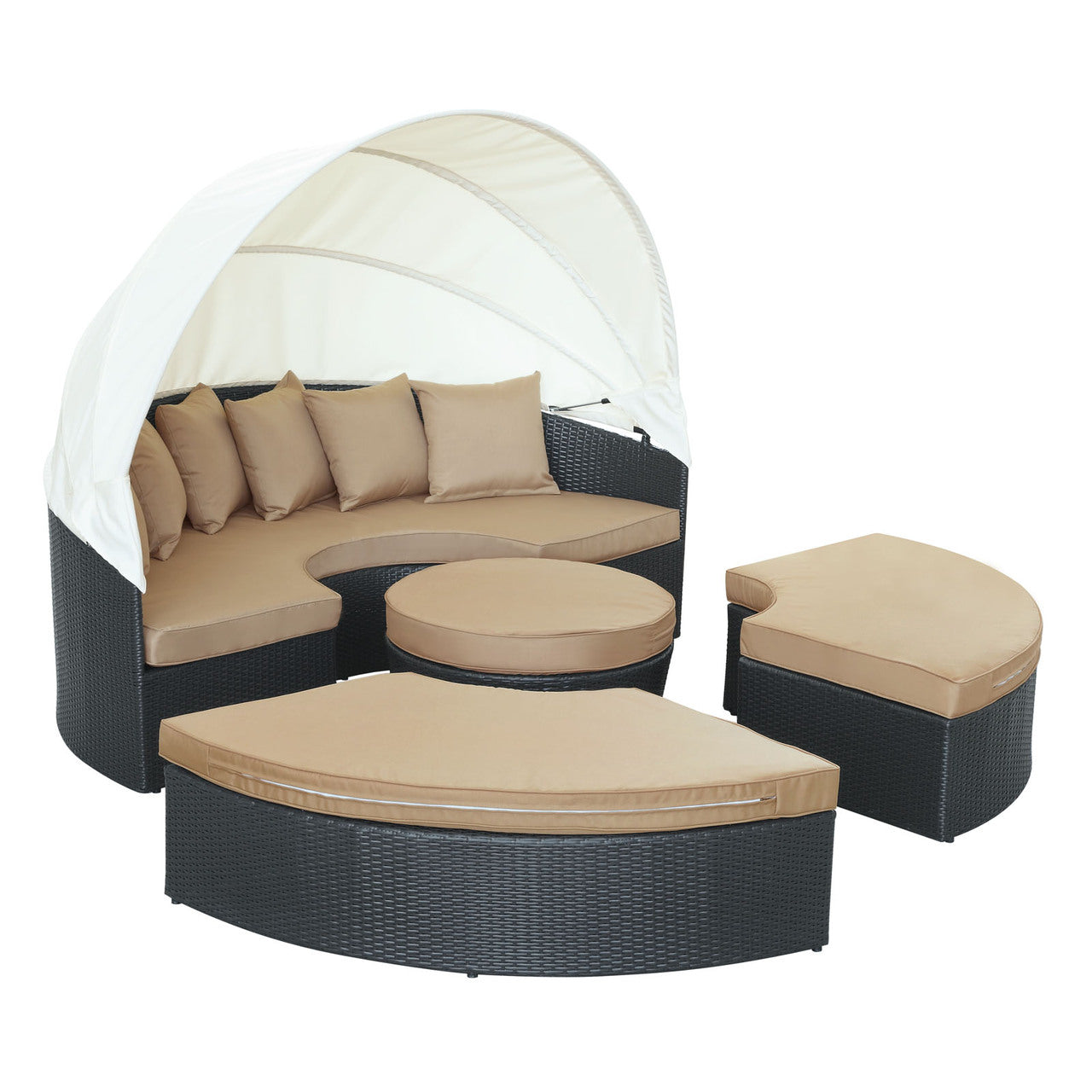 Quest Canopy Daybed in Espresso Mocha
