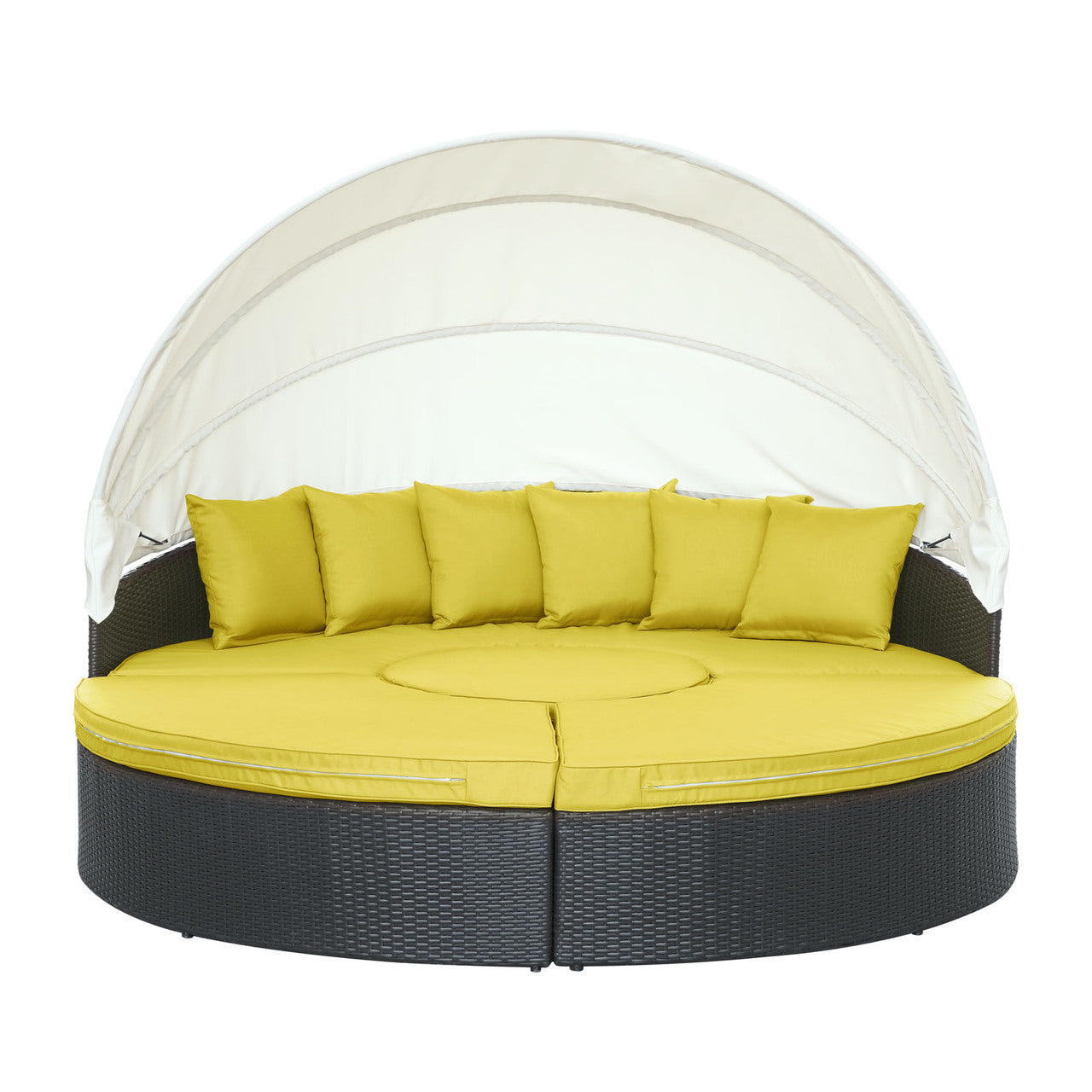 Quest Canopy Daybed in Espresso Peridot