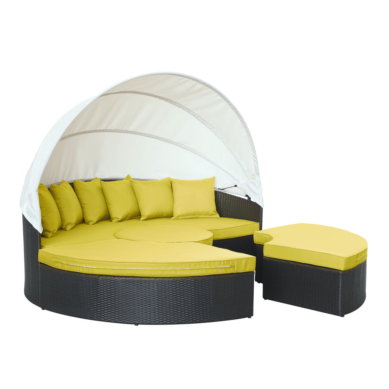 Quest Canopy Daybed in Espresso Peridot