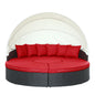Quest Canopy Daybed in Espresso Red