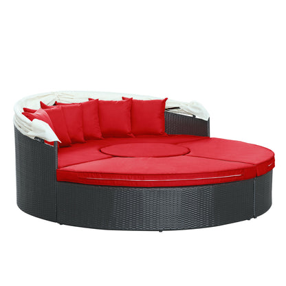 Quest Canopy Daybed in Espresso Red