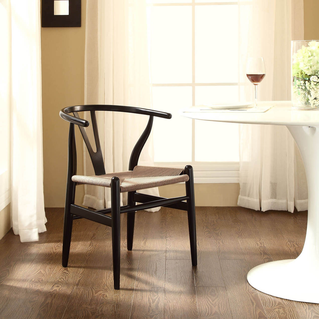 Amish Dining Armchair in Black