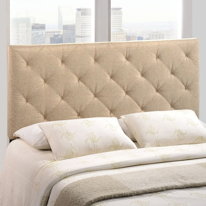 Theodore Queen Headboard in Beige