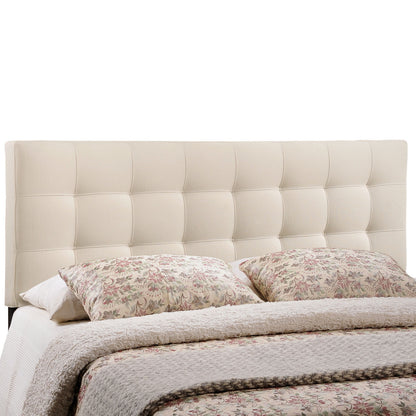 Lily Queen Fabric Headboard, Ivory Fabric