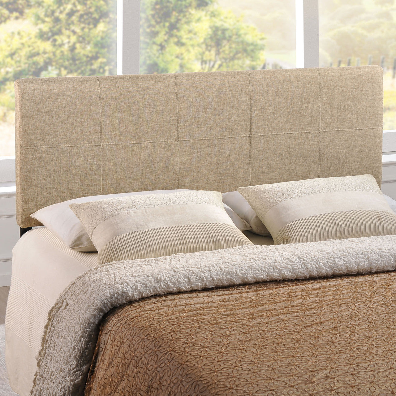 Oliver Queen Headboard in Beige