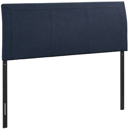 Isabella Queen Size Headboard, Blue, Fabric