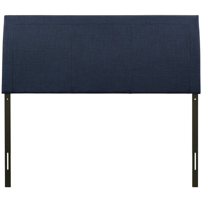 Isabella Queen Size Headboard, Blue, Fabric
