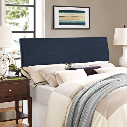 Isabella Queen Size Headboard, Blue, Fabric