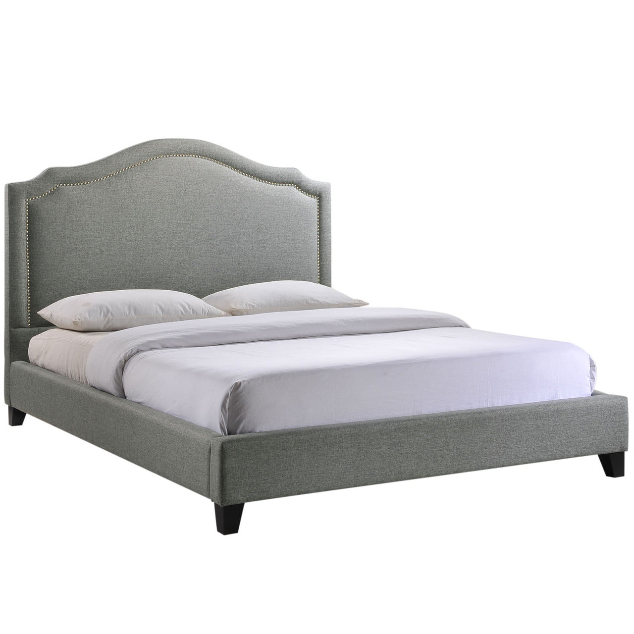 Charlotte Queen Bed Frame in Gray