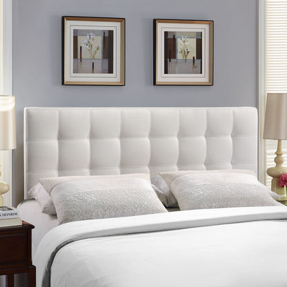 Lily Queen Headboard in White