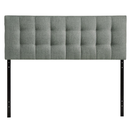 Lily King Fabric Headboard, Grey Fabric