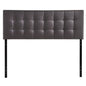 Lily Full Vinyl Headboard, Brown Faux Leather