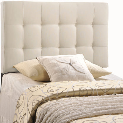 Lily Twin Fabric Headboard, Ivory Fabric