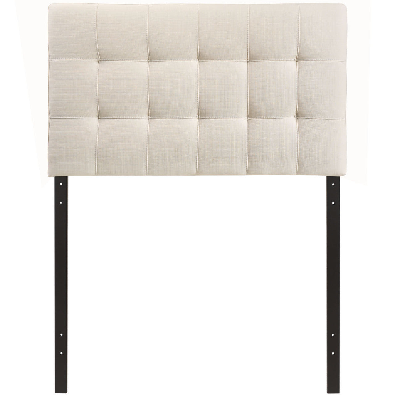 Lily Twin Fabric Headboard, Ivory Fabric