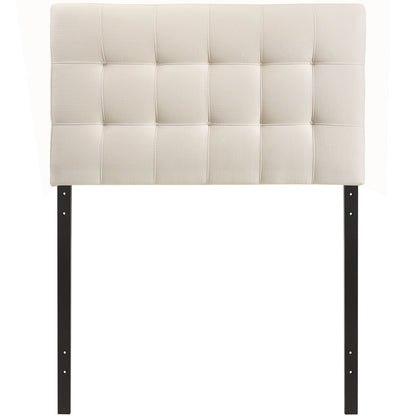 Lily Twin Fabric Headboard, Ivory Fabric
