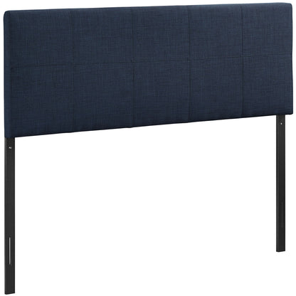 Oliver Full Size Fabric Headboard, Blue, Fabric