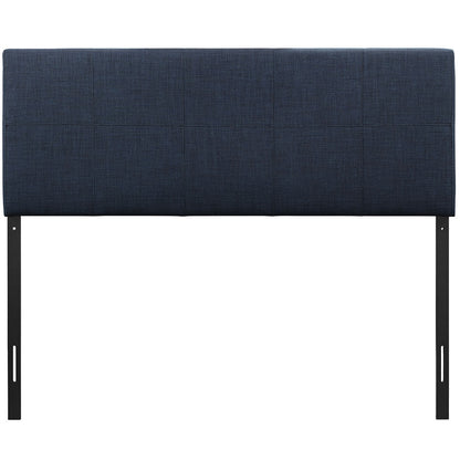 Oliver Twin Size Fabric Headboard, Blue, Fabric