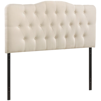 Annabel Queen Fabric Headboard, Ivory Fabric