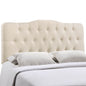 Annabel Queen Fabric Headboard, Ivory Fabric