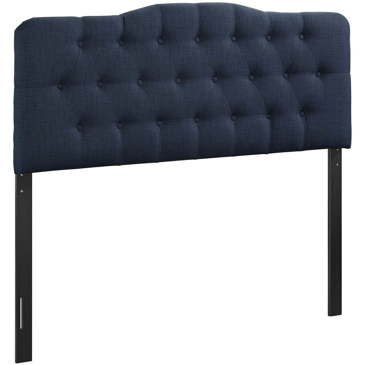 Annabel Queen Size Fabric Headboard, Blue, Fabric