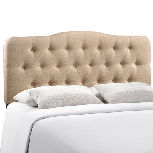Annabel King Fabric Headboard, Beige Fabric