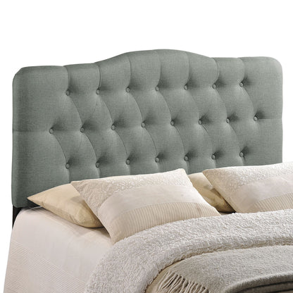 Annabel King Fabric Headboard, Grey Fabric